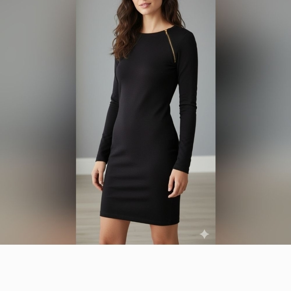Seraphine Nursing Dress Black Long Sleeve Sweater Dress
